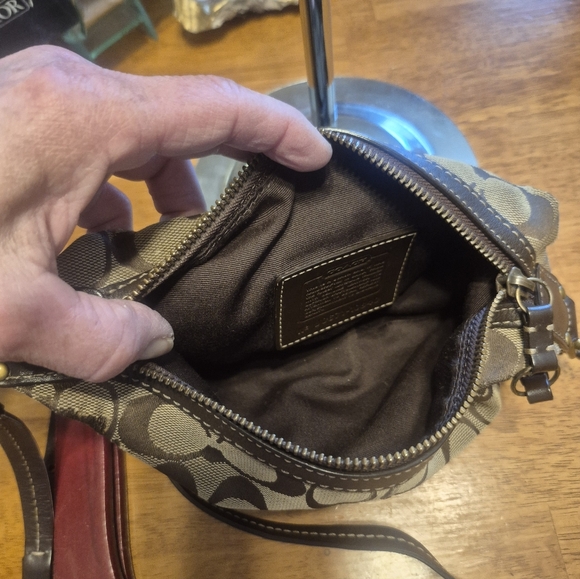 Coach Monogram Mini Crossbody Bag - Picture 9 of 10